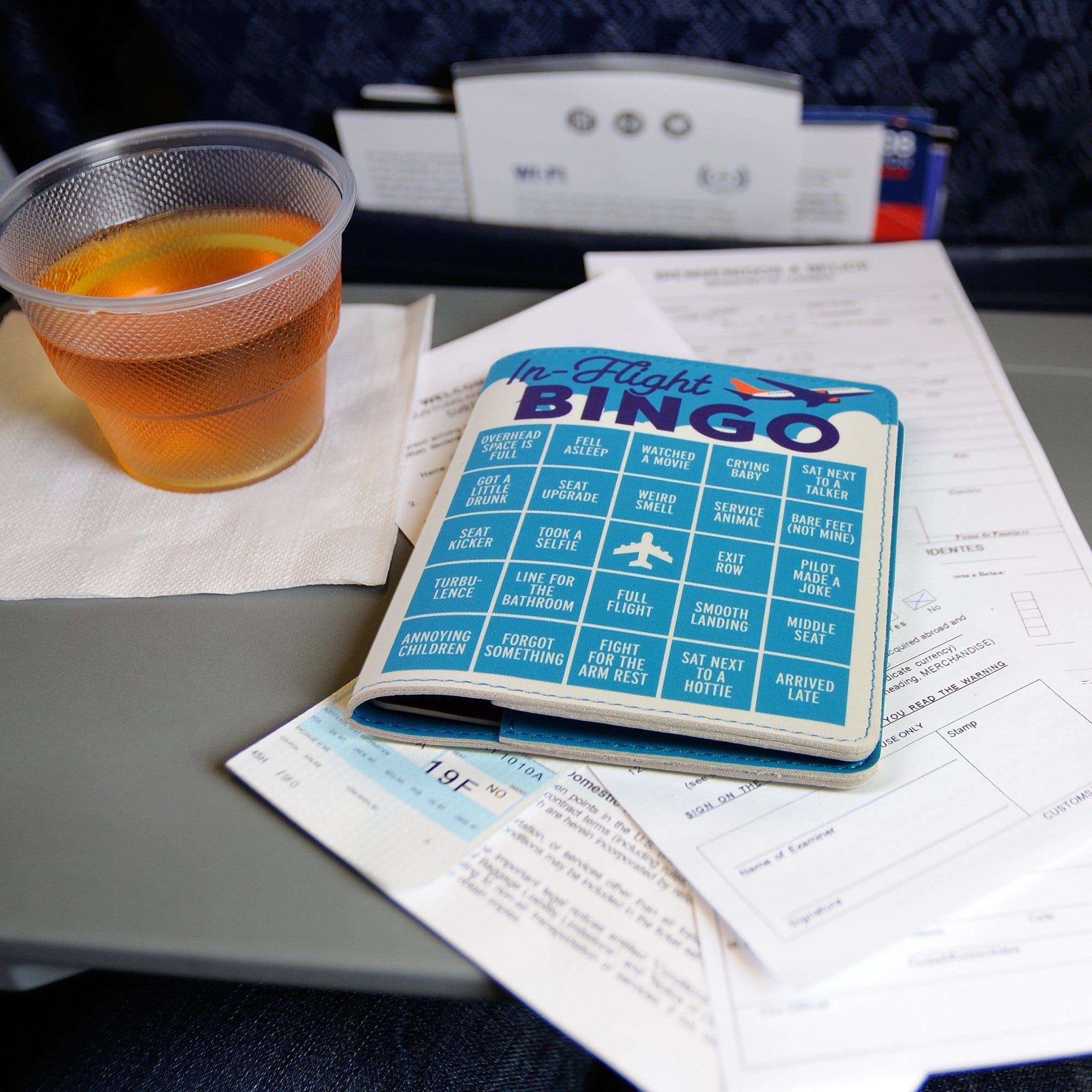 PASSPORT WALLET: IN-FLIGHT BINGO